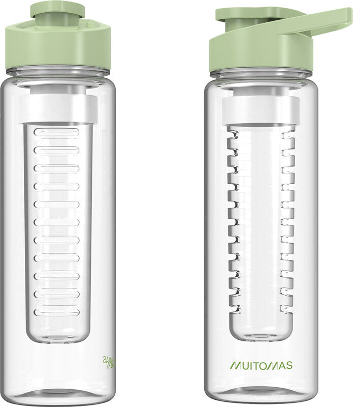 Muitomas Trinkflasche 700 ml – Kunststoff, Schraubdeckel, Grün