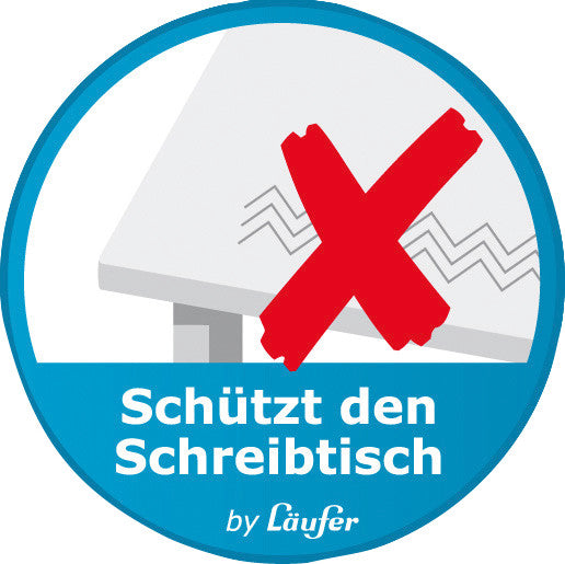 Laufer Schreibunterlage Durella Soft – Schwarz – 650 × 500 mm – Kunststoff, rutschfest