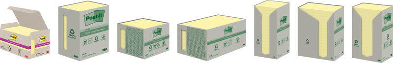 Post-it Haftnotizen – 76×76 mm – Gelb, 16×100 Blatt, PEFC