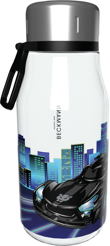 Beckmann Trinkflasche Classic – 4 dl – Kunststoff, Schraubverschluss, auslaufsicher – Night Rider