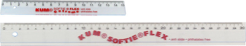 Kum Wandtafel-Lineal 15 cm – Kunststoff, transparent, flexibel, rutschfest
