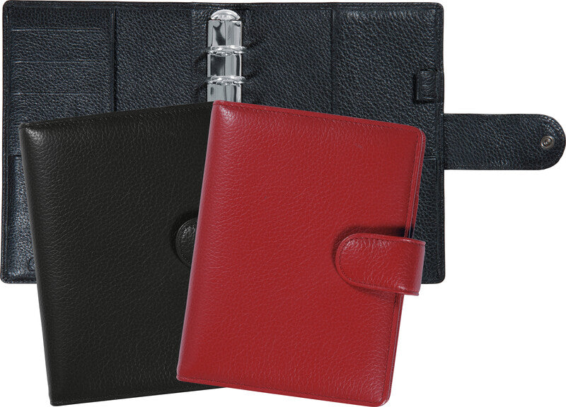 Succes Senior Classic Cadiz Ringbuch Agenda – 6-Ring-Mechanik, 14,5 × 17,8 cm, rot