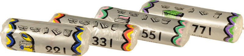 Noname Beutel – 77 L, 8 µm, Kunststofffolie, transparent – 20 Stück