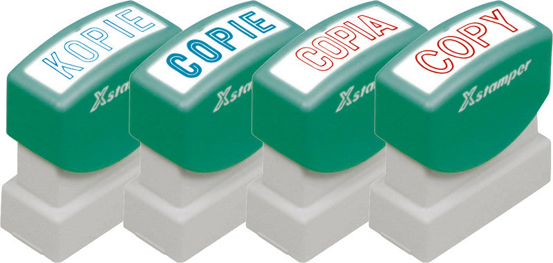 X-Stamper Motivstempel – Motiv: Comptabilisé, Kunststoff, 13 × 42 mm