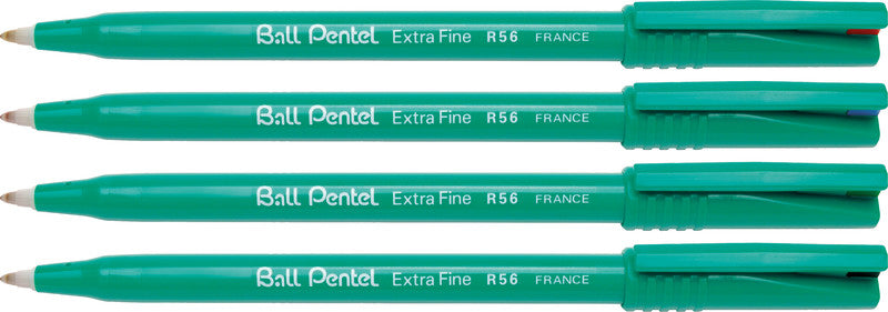 Pentel Ball Extra Fine – Tintenroller, mit Kappe, 0,6 mm, Grün