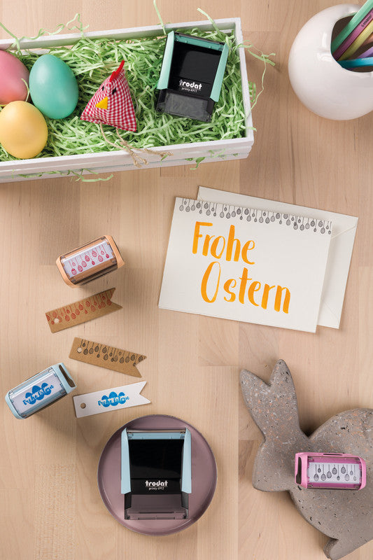 Trodat Motivstempel Printy 4913 – Text: zum Selbersetzen, selbstfärbend, Kunststoff, 58 × 22 mm