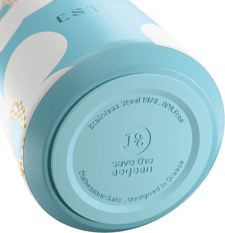 Estia Flow Isolierflasche 500 ml – Doppelwandig 12 h Heiss / 24 h Kalt, Edelstahl, Schraubdeckel