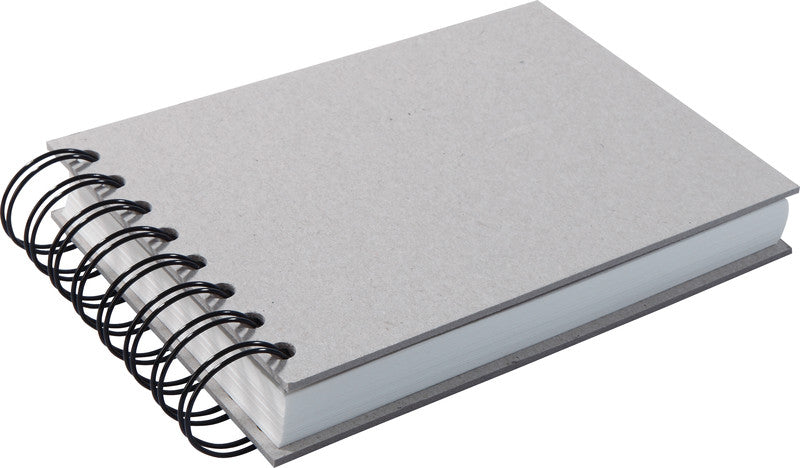 Kunst&papier Kunst & Papier – Skizzenbuch, A6 quer, 130 g/m², 110 Seiten, braun, Spiralbindung, säurefrei