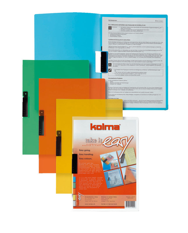 Kolma Schnellhefter Easy – A4, Kunststoff, Gelb