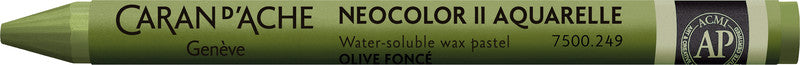 Caran d-Ache Caran d'Ache Neocolor II Aquarellfarbstift – Dunkeloliv, Mine Ø 8,6 mm