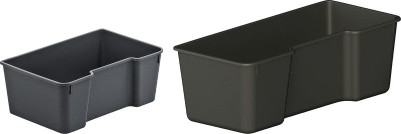 Rotho Korb Evo – Kunststoff, anthrazit, 36,5 × 16,6 × 12,2 cm
