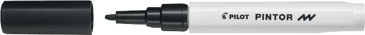 Pilot Pigment-Marker Pintor – Rundspitze 0,9-1,5 mm – Schwarz – lichtbeständig