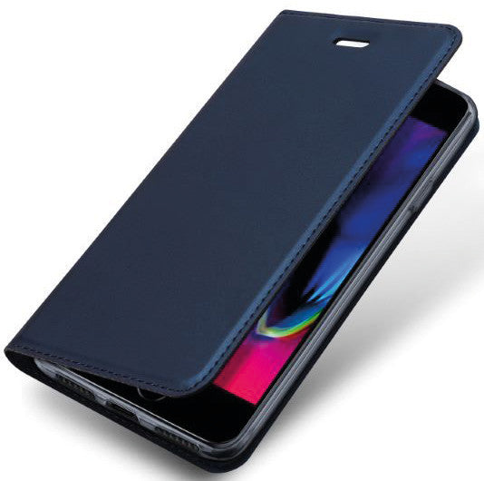Dux Ducis Booklet-Hülle Skin Pro – für Apple iPhone SE (2020) – blau – mit Kartenfach, Magnetverschluss