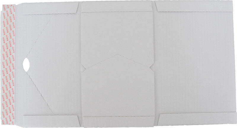 Elco Versandverpackung, weiss, mit Aufreissperforation – 217 × 155 × 20-60 mm