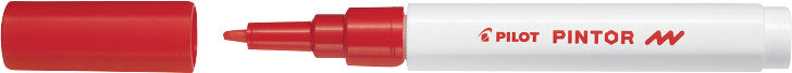 Pilot Pigment-Marker Pintor – Rundspitze 0,9-1,5 mm – Rot – Deckend