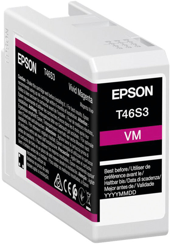 Epson Tintenpatrone T46S3, Magenta, 25 ml – für Inkjetdrucker/Multifunktionsgeräte