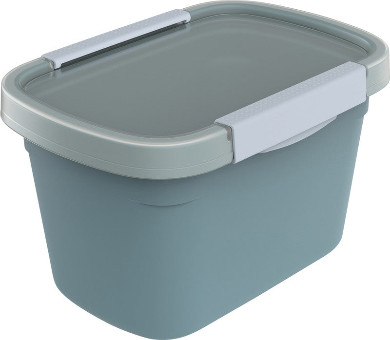 Rotho Kühlschrankdose Clic Eco – 2,2 l – Rechteckig – 15 × 13,5 × 22 cm – Kunststoff – Horizon Blau