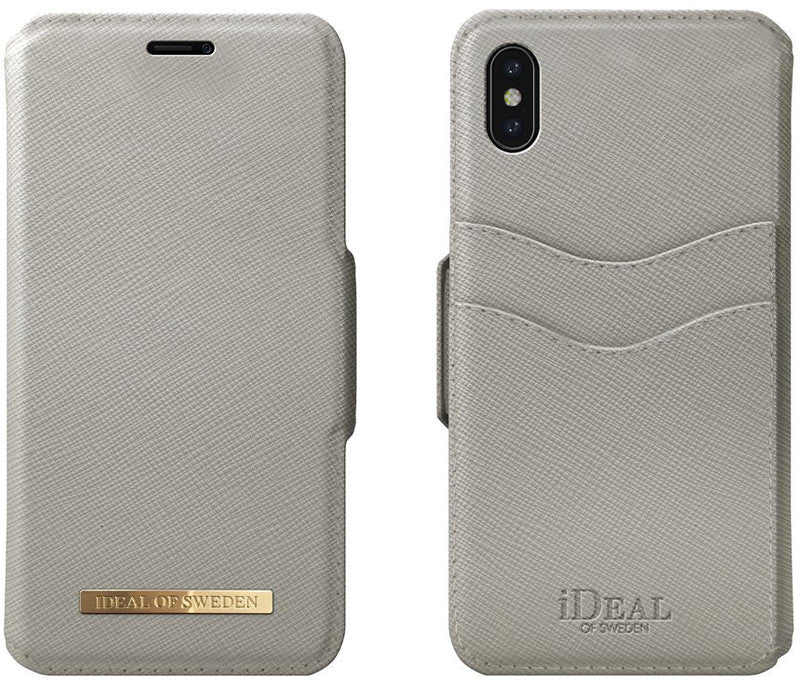 Ideal of Sweden – Booklet-Hülle – für Apple iPhone XR – Hellgrau – Kunstleder – mit Kartenfach