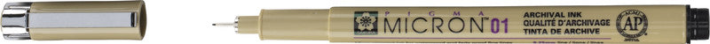 Sakura Pigma Micron 01 Fineliner 0,25 mm – schwarz – wasserfest