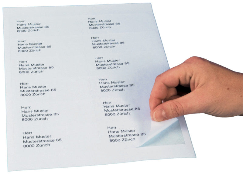 Connect Etiketten, 70 mm × 42 mm, weiss, Papier, permanent, 100 Blätter (2'100 Etiketten)