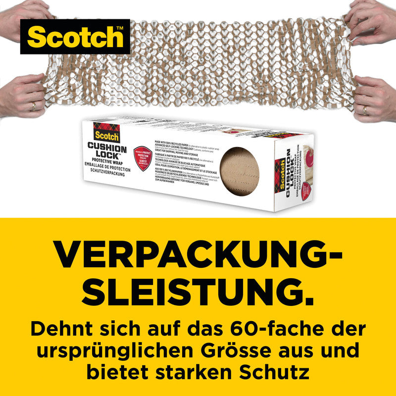 Scotch Papierpolster-Wrap Cushion Lock – 304 mm × 9 m – braun