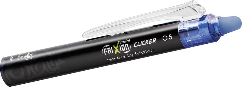 Pilot FriXion Point Clicker – radierbarer Tintenroller, 0,25 mm, blau, für Linkshänder