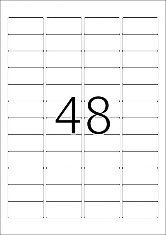 HERMA Etiketten, 46 mm × 21 mm, blau, Papier, wiederablösbar, 20 Blatt (960 Etiketten)