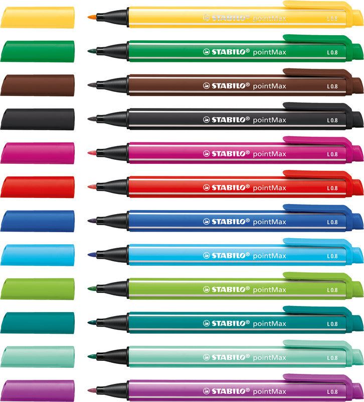 STABILO Filzstift pointMax, Strichbreite 0,8 mm, 1 Stk.