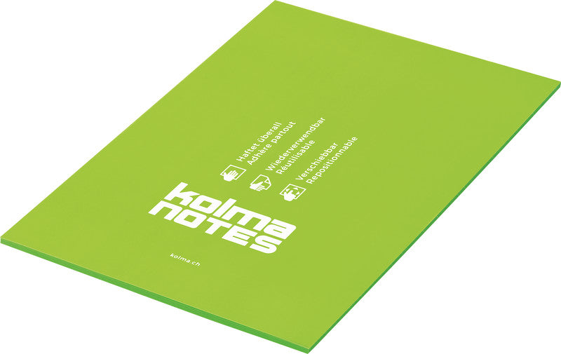 Kolma Haftnotizen – 148×210 mm – Neongrün, 50 Blatt