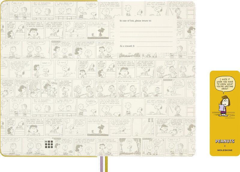 Moleskine Notizbuch Limited Edition PEANUTS, 130 × 210 mm, liniert, Leimbindung, 176 Seiten, 100 g/m² – blau
