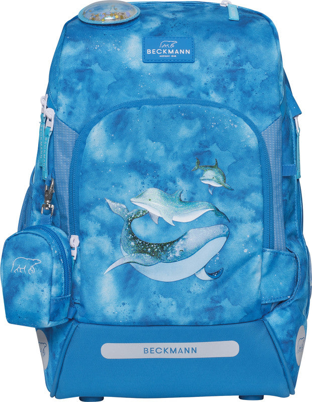 Beckmann Schulrucksack Active Air Flx – 6-teilig – Ocean – Recycelte Materialien – B 26,0×H 39,0×T 22,0 cm