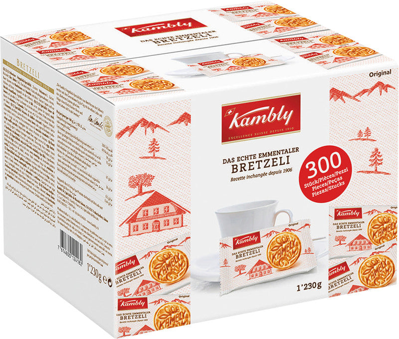 Kambly Gebäck – Bretzeli, Schachtel, 300 × 40 g (12 kg)