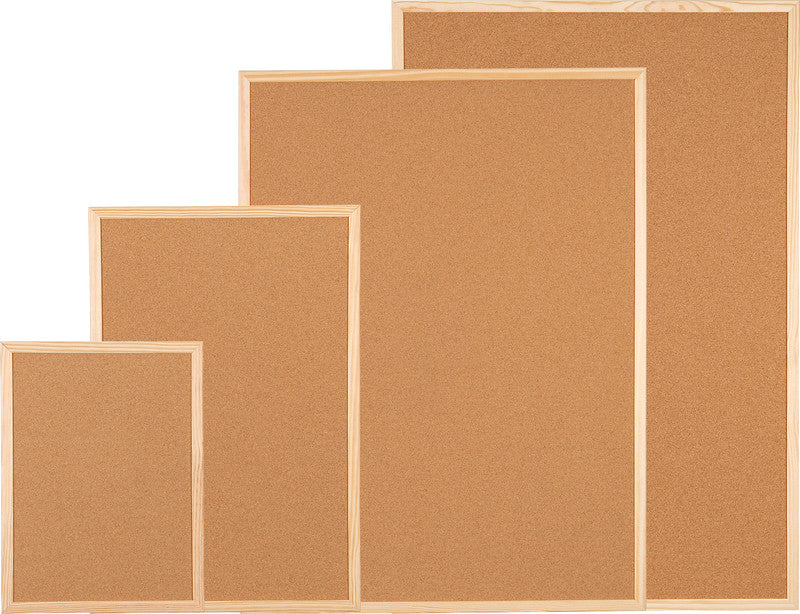 Dufco Pinnwand – Kork, Holzrahmen – 60 × 80 cm