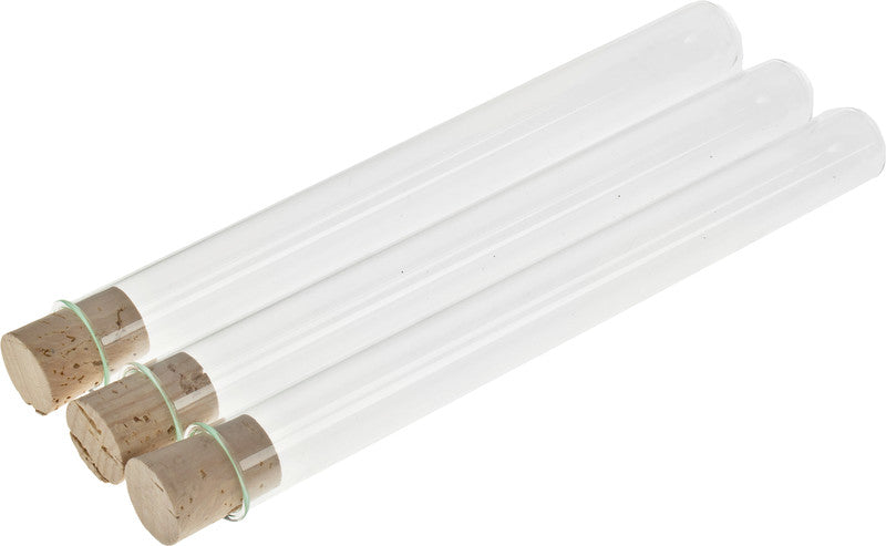 Noname Korken für Reagenzgläser – Braun – Ø 17 × 24 mm, 5 Stück – zum Verzieren