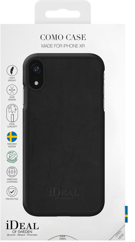 Ideal of Sweden – Backcover Como Case – für Apple iPhone XR – schwarz – Kunstleder