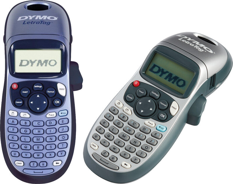 DYMO LetraTag LT-100H – Beschriftungsgerät, für LT-Bänder 12 mm, Druckvorschau, 2-zeiliger Druck