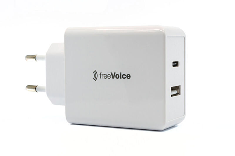 Freevoice USB-Wandladegerät 65 W – USB-C×1, USB-A×1
