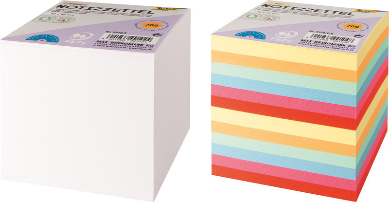 Folia Ersatzzettel – farbig – 90 × 90 mm – Papier