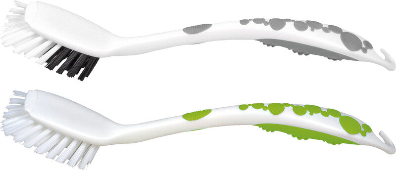 Ebnat Geschirrbürste – 29 cm, weich, Kunststoff, weiss/grün