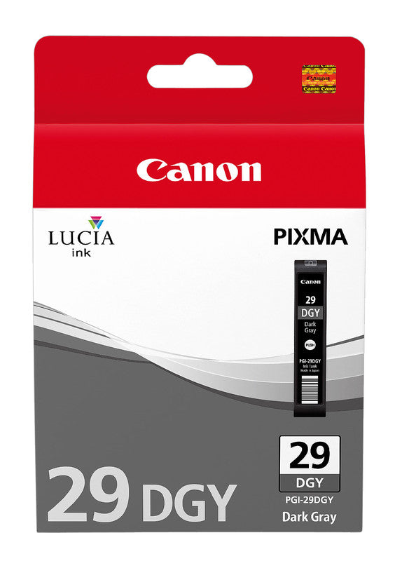 Canon Tintenpatrone PGI-29 (dunkelgrau), 710 Seiten – für Tintenstrahldrucker/Multifunktionsgeräte