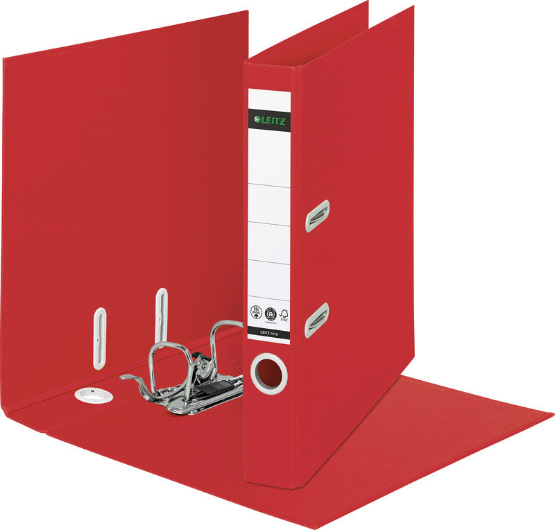 Leitz 180° Recycle Ringbuch – 2-Ring – für A4 – Rückenbreite 5,5 cm – Rot