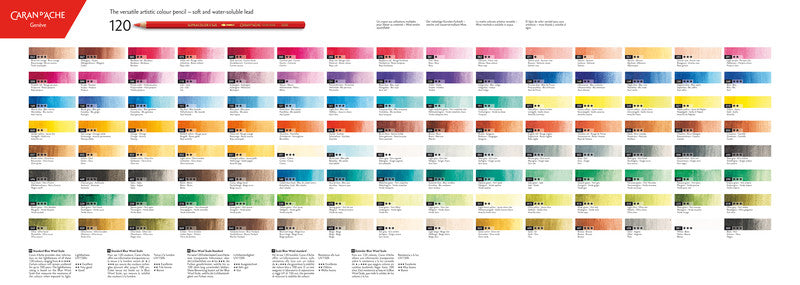 Caran d-Ache Caran d'Ache Aquarellfarbstifte Supracolor Soft – 30 Farben, im Metalletui, Ø 3,8 mm, FSC