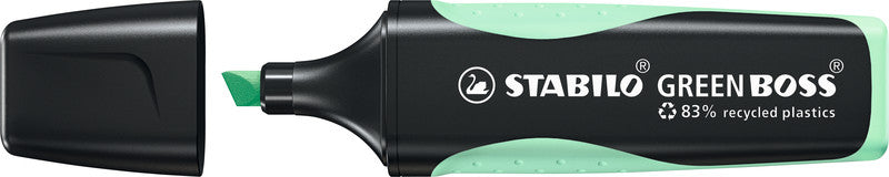 STABILO BOSS Textmarker Set 4 Farben Pastell – Keilspitze, 2–5 mm, nachfüllbar