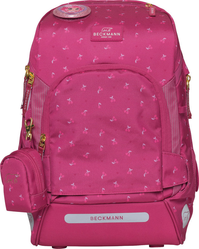Beckmann Schulrucksack Set Active Air FLX – 6-teilig – Cherry – Recycelte Materialien