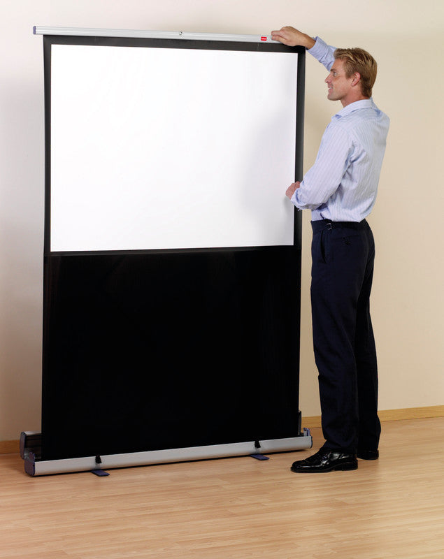 Nobo Mobile Leinwand – 4:3, 160 × 120 cm, weiss