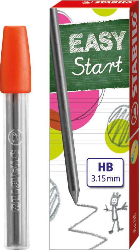 STABILO EASYergo Start Bleistiftminen – Graphit, 1,4 mm, HB, 6 Stk.