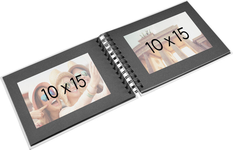 Hama Fotoalbum – für 240 × 170 mm, Lagune, mit Pergaminzwischenblättern, Papier