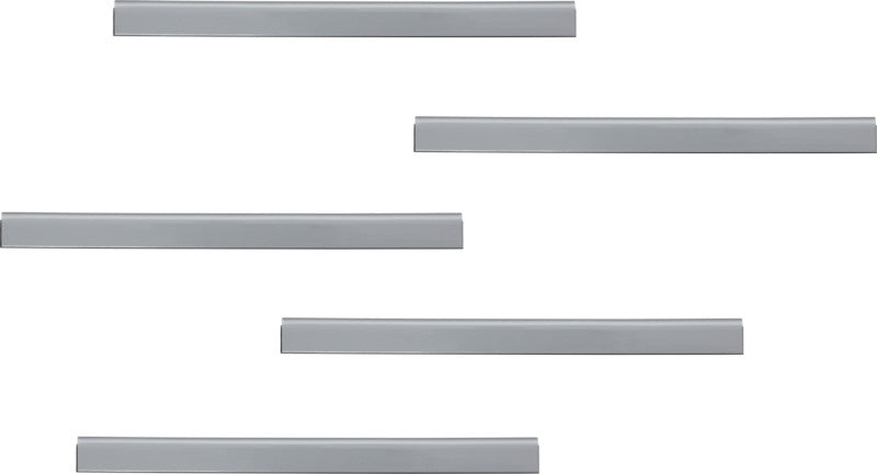 Durable Durafix Rail Magnetleiste – 297 × 17 mm, silber metallic, selbstklebend, wiederablösbar, 5er-Pack