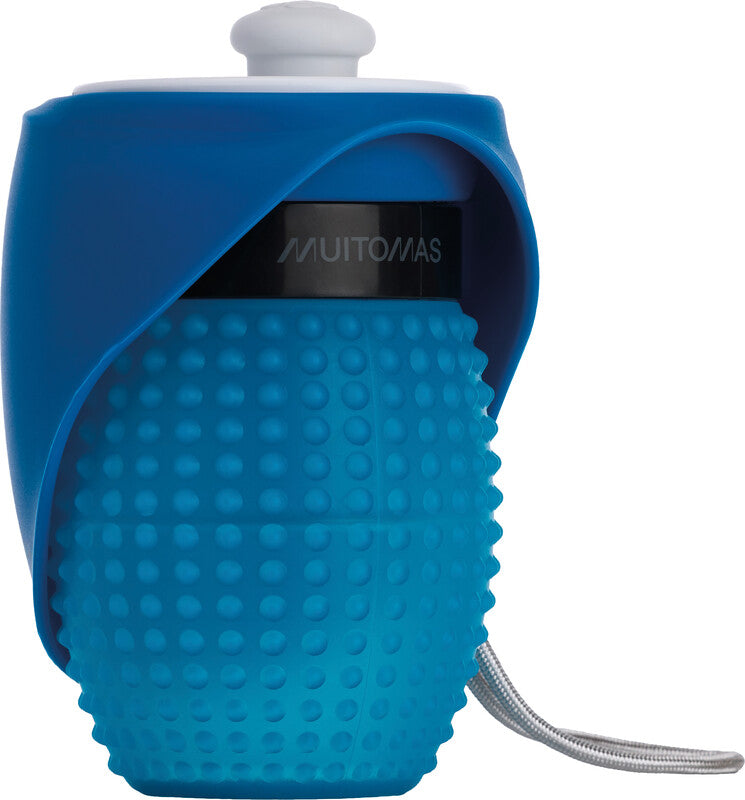 Muitomas Faltbare Trinkflasche für Tiere 350 ml – Silikon, Blau