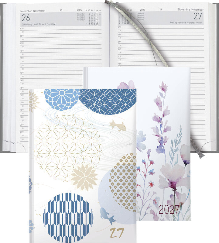 Biella Executive Trend Agenda – 1 Tag pro Seite, gebunden, 14,5 × 20,5 cm, 2027, mehrsprachig, Japanisch, FSC